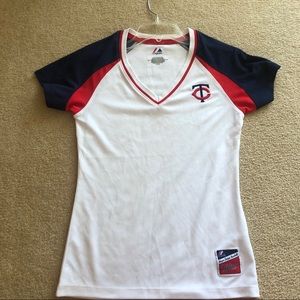 Minnesota Twins v neck jersey top